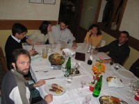 Večerja 2009 - drugi del udeležencev na večerji v gostilni Pri mlinu